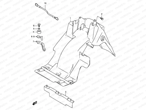 43 - REAR FENDER