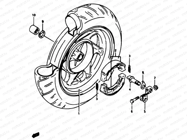 43 - REAR WHEEL