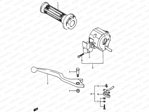 43 - RIGHT HANDLE SWITCH (MODEL G)
