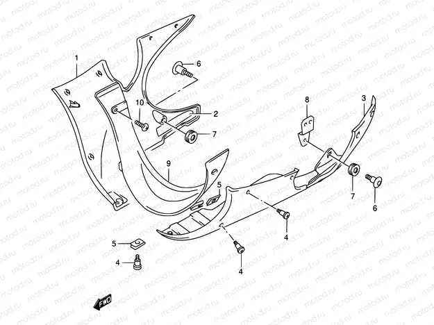 43 - UNDER COWLING