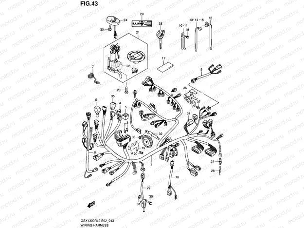 43 - WIRING HARNESS