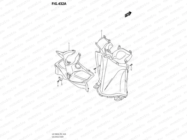 432A - LEG SHIELD COVER