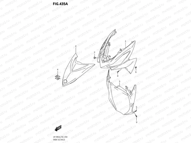 435A - FRONT LEG SHIELD
