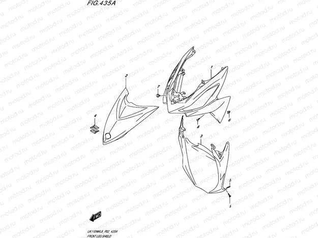 435A - FRONT LEG SHIELD