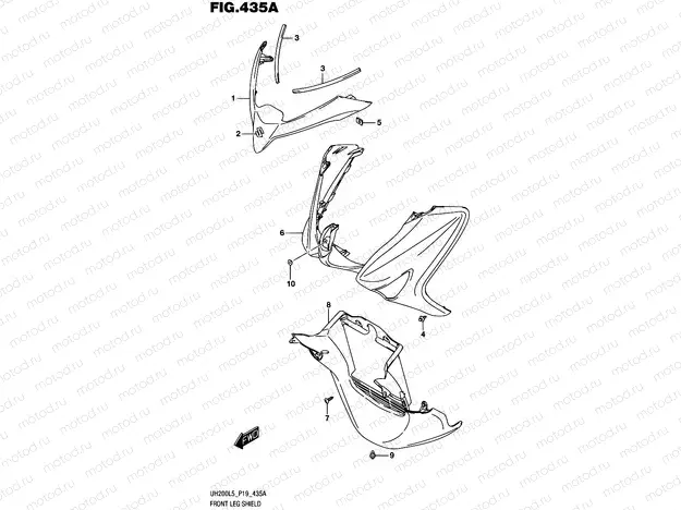 435A - FRONT LEG SHIELD