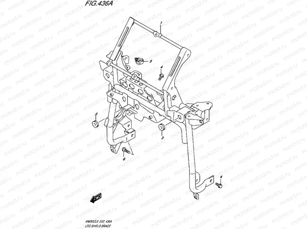 436A - LEG SHIELD BRACE