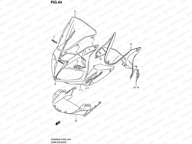 44 - COWLING BODY