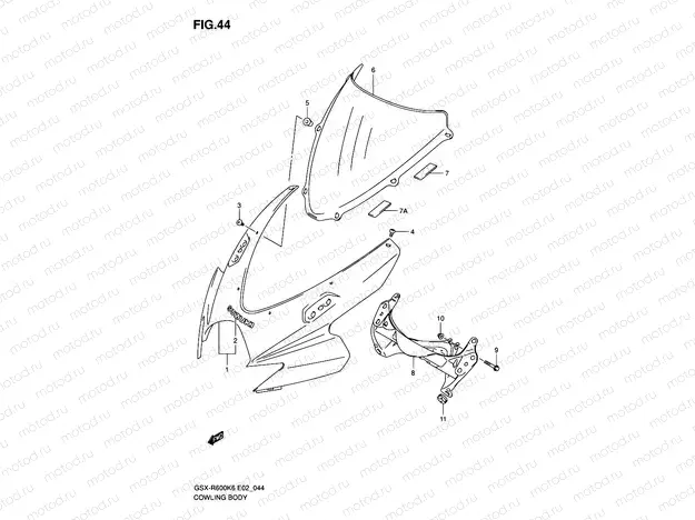 44 - COWLING BODY