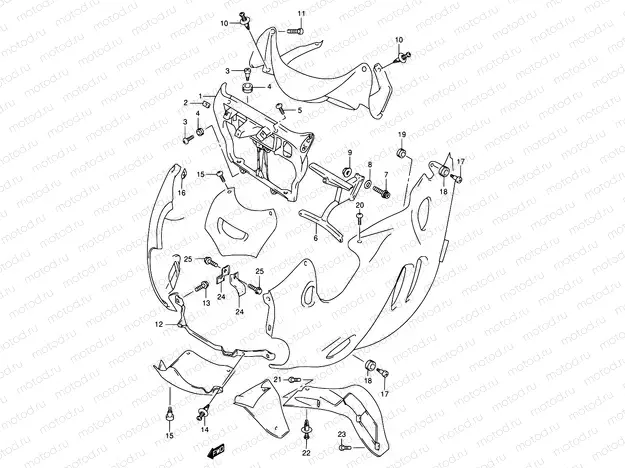 44 - COWLING BODY INSTALLATION PARTS