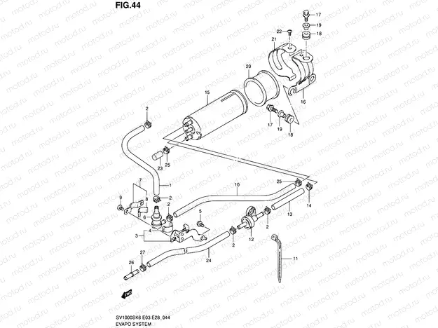 44 - EVAPO SYSTEM (E33)