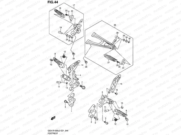 44 - FOOTREST