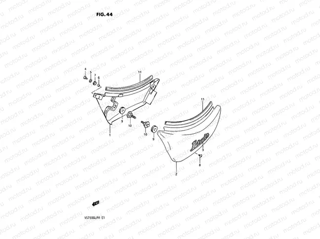 44 - FRAME COVER (MODEL F/G/H/J/K/L)