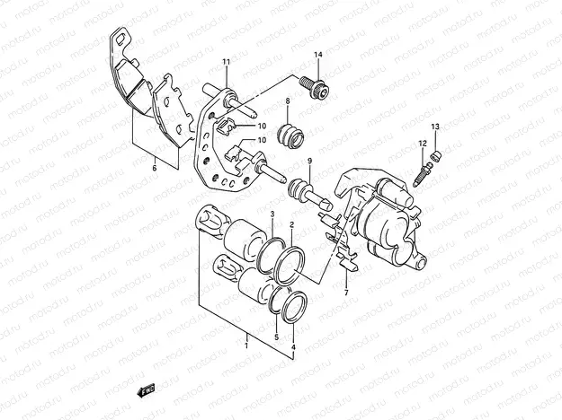 44 - FRONT CALIPER