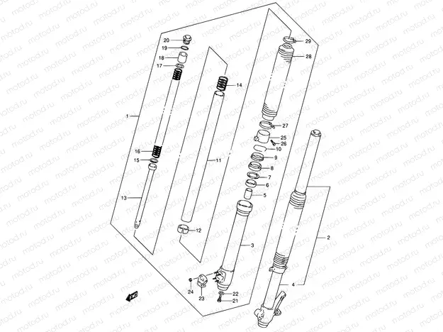 44 - FRONT DAMPER