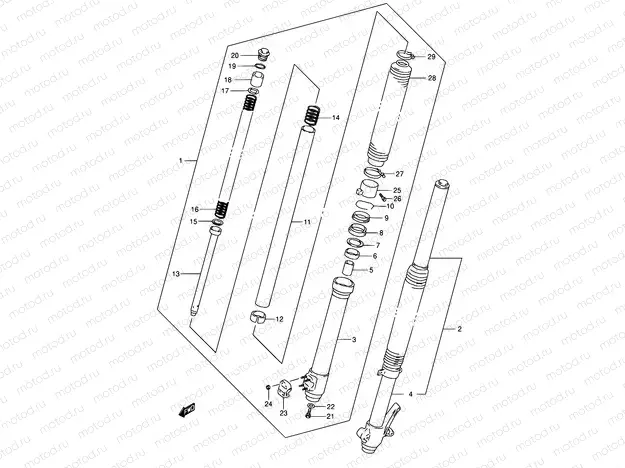 44 - FRONT DAMPER