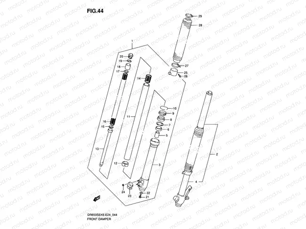 44 - FRONT DAMPER