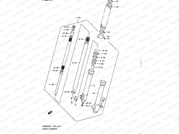 44 - FRONT DAMPER