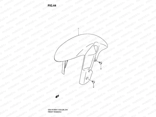 44 - FRONT FENDER