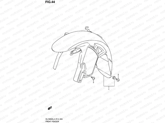 44 - FRONT FENDER