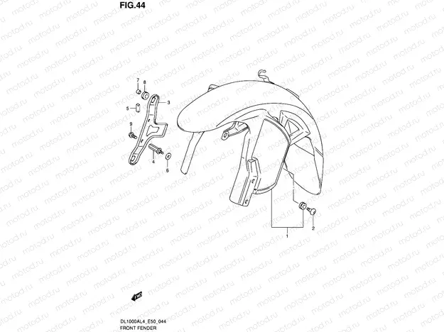 44 - FRONT FENDER