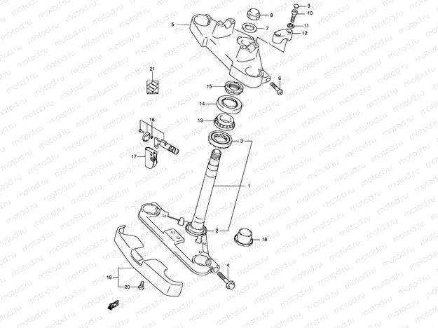 44 - FRONT FORK BRACKET