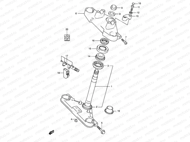 44 - FRONT FORK BRACKET