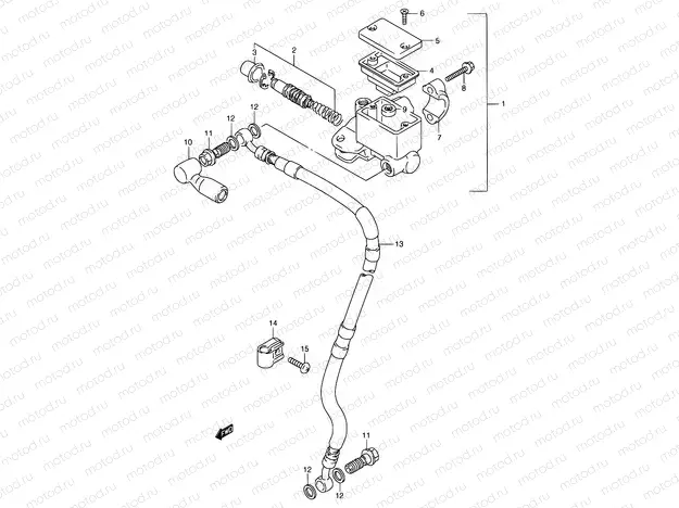 44 - FRONT MASTER CYLINDER