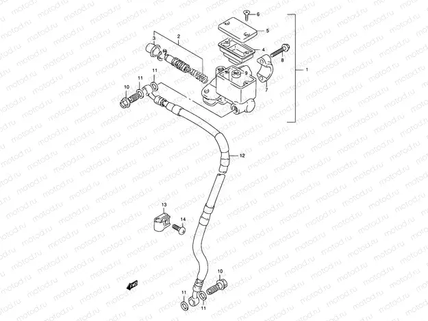 44 - FRONT MASTER CYLINDER