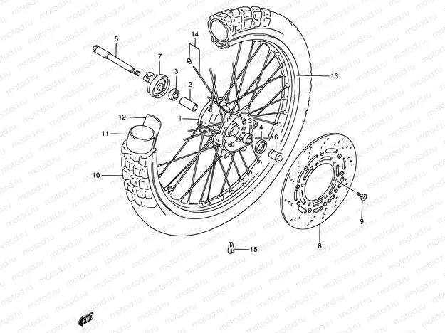 44 - FRONT WHEEL