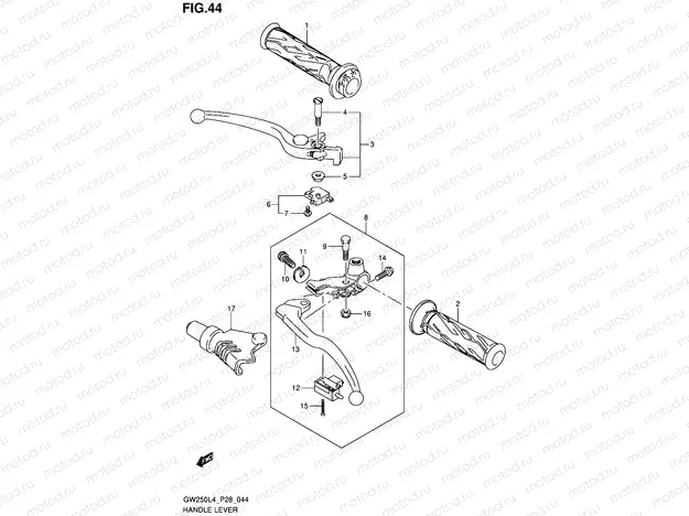 44 - HANDLE LEVER