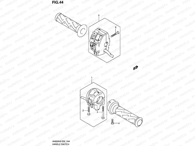 44 - HANDLE SWITCH (AN650K6/K7/K8/K9/L0)