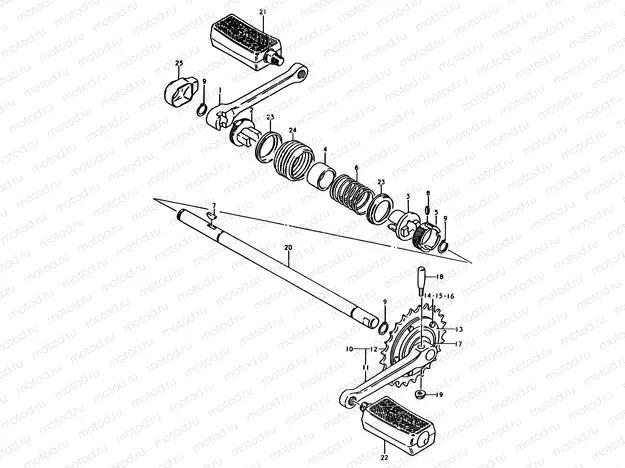 44 - PEDAL CRANK