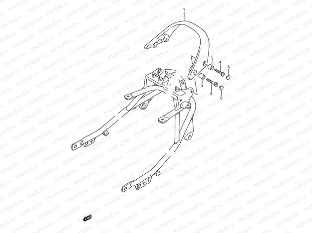 44 - PILLION HANDLE