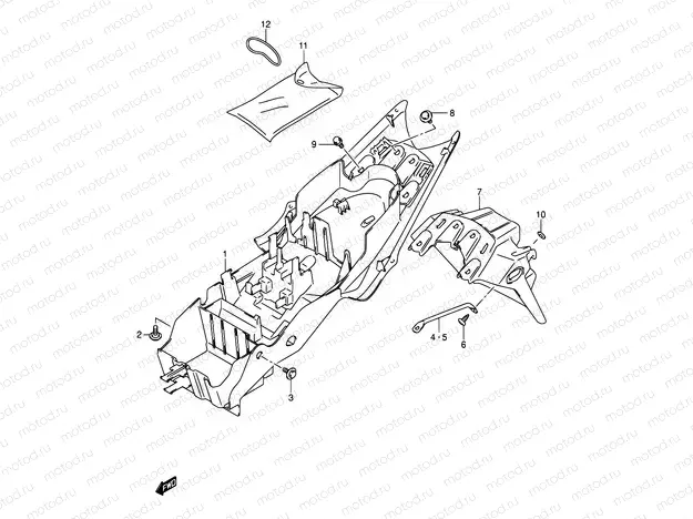 44 - REAR FENDER