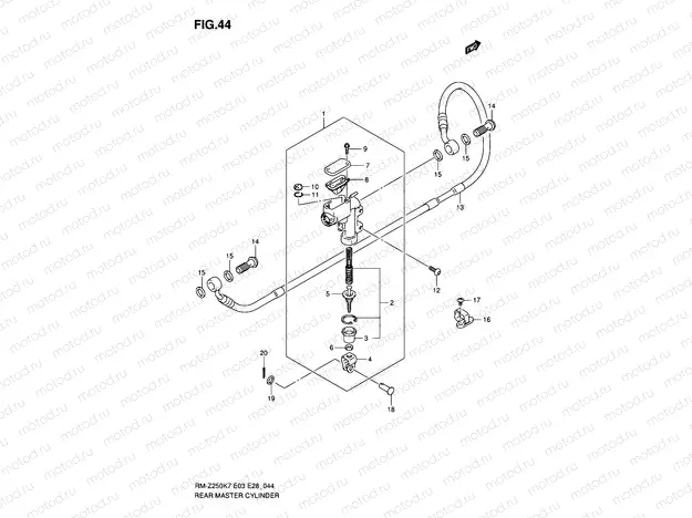 44 - REAR MASTER CYLINDER
