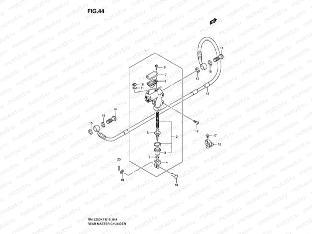 44 - REAR MASTER CYLINDER