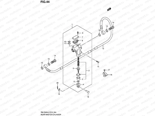 44 - REAR MASTER CYLINDER