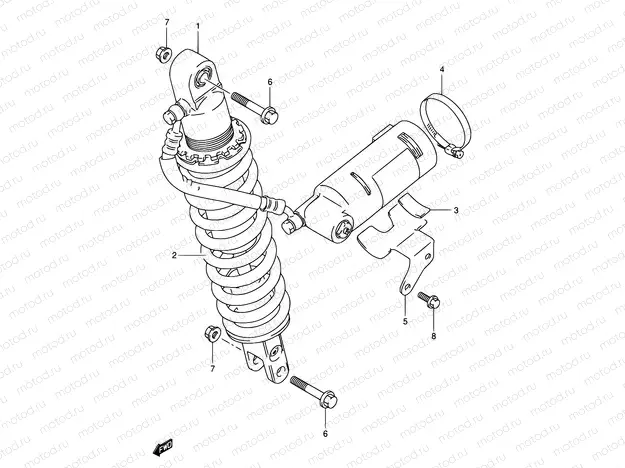 44 - REAR SHOCK ABSORBER