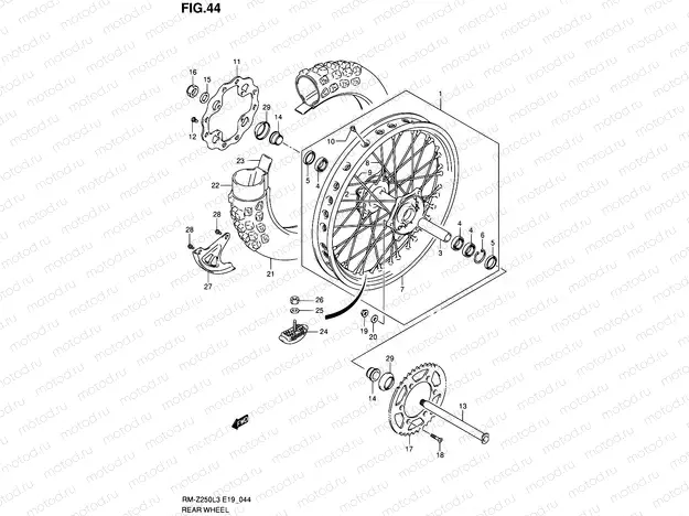 44 - REAR WHEEL