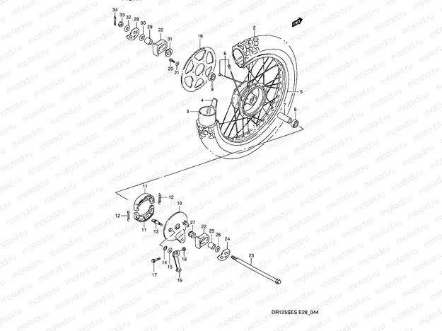 44 - REAR WHEEL