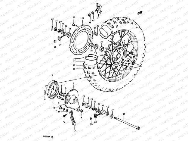 44 - REAR WHEEL MODEL D