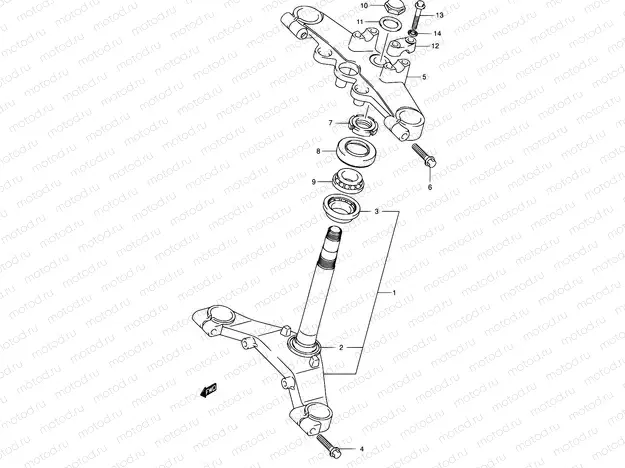 44 - STEERING STEM