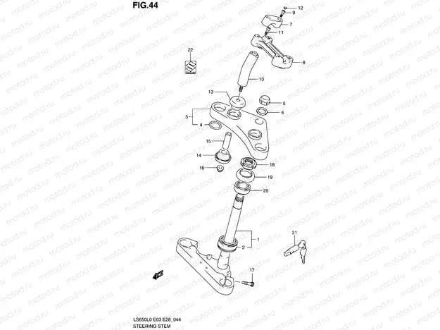 44 - STEERING STEM