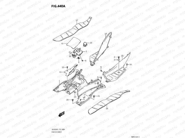 440A - REAR LEG COVER
