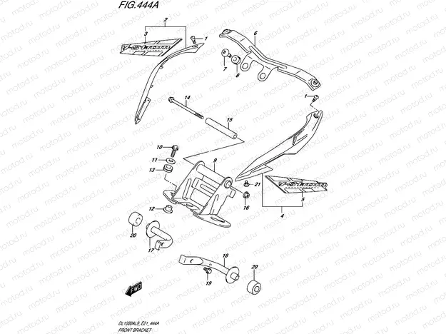 444A - FRONT BRACKET (DL1000XAL9 E21)
