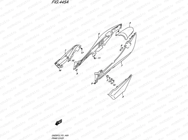 445A - FRAME COVER