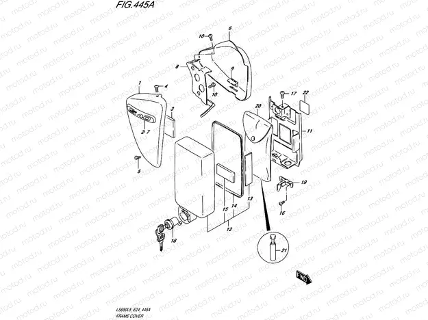 445A - FRAME COVER