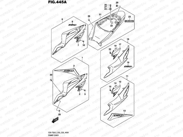 445A - FRAME COVER