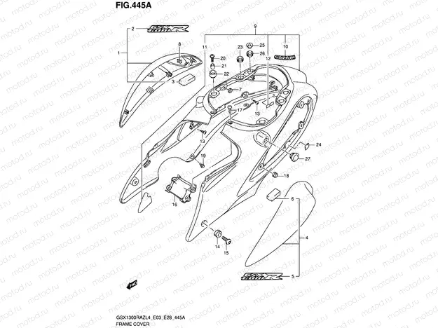 445A - FRAME COVER