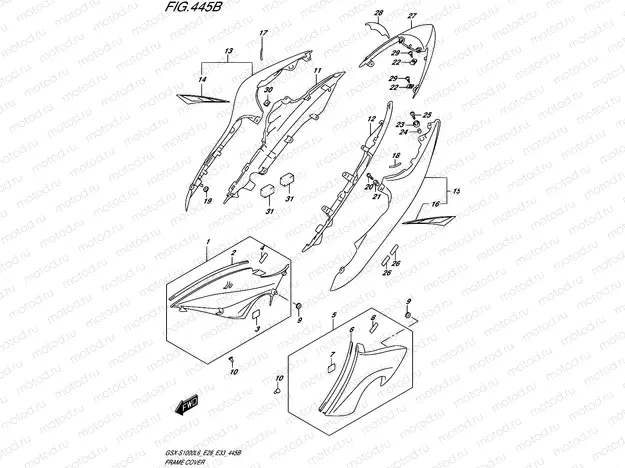 445B - FRAME COVER (YSF)